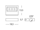 Applique da Esterno a LED 7,5W in Alluminio Sovil Block Alluminio