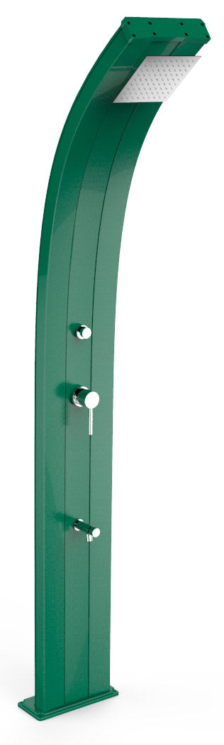 Doccia Solare da Giardino 40L Miscelatore Temporizzato e Lavapiedi Arkema Dada Verde prezzo