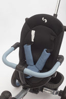 Passeggino Triciclo per Bambini 1-3 Anni Trico Luxury Gold 7 Modalità di Guida Blu
