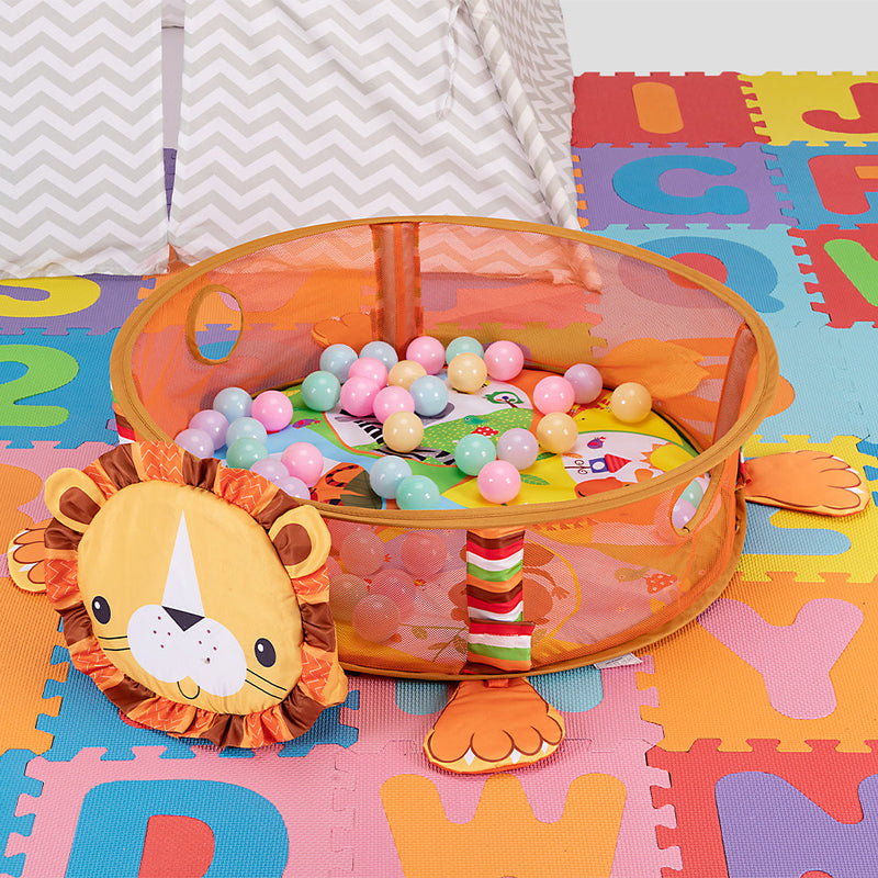 DOTBUY Tappeto Tondo Per Bambini 150 Cm – Lavabile In Cotone, Antiscivolo, Gioco E Camminata - 5