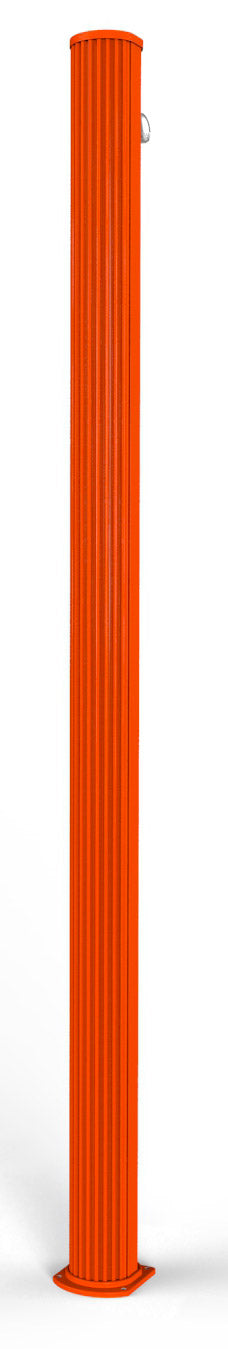 Doccia Solare da Giardino 25L Miscelatore e Lavapiedi Arkema Jolly S Arancio