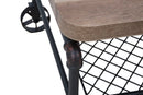 Tavolo da Caffé Manhattan 126x62,6x45,6 cm in Ferro e MDF