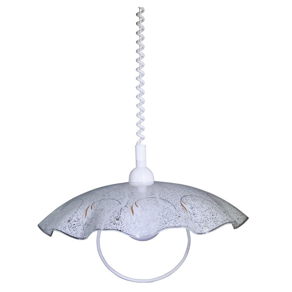 Saliscendi D45 1xE27 Montatura Bianca Vetro Lastra Bianco E-Energy Camilla acquista