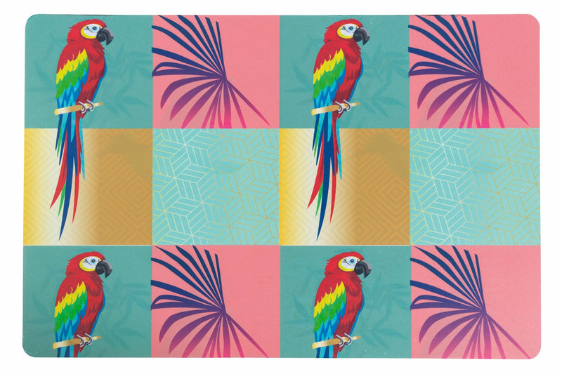 Set 6 Tovagliette Double Face Villa d'Este Home Tivoli Parrot Groove