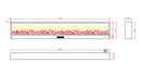 Camino Elettrico da Incasso 50,7x20x300 cm 1500W Effetto Fiamma Sined Etna Nero
