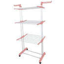 Stendino Stendibiancheria a Torre Modulabile Pieghevole Salvaspazio Richiudibile