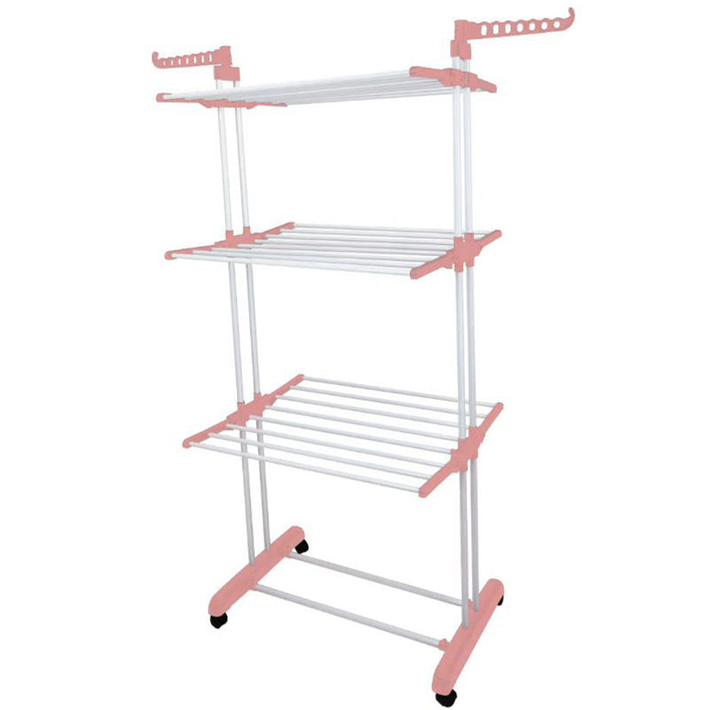 Stendino Stendibiancheria a Torre Modulabile Pieghevole Salvaspazio Richiudibile