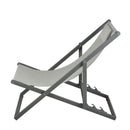 Sdraio da Giardino pieghevole 100x56xH75,5 cm Gilda Grigio