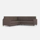 Divano Angolare 5 Posti 241x241x85 cm Karay in Tessuto Talpa