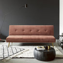 Divano Letto Clic Clac 180x89x78 cm in Poliestere Rosa