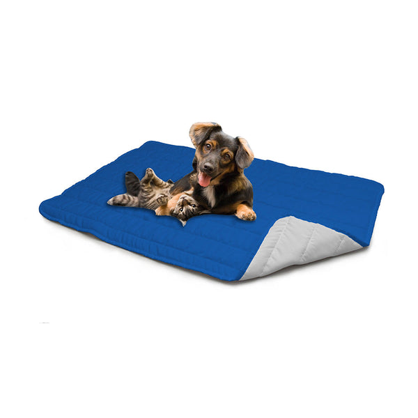 prezzo Tappetino imbottito per Cani Gatti Doubleface royal/grigio chiaro