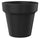 Vaso Ø115x105 cm in Resina Arkema POT M Antracite