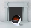 Stufa Elettrica da Pavimento Effetto Fiamma 1500W CheminArte Pop Fire Bianca