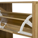 Scarpiera 3 ante 63x115x24 cm in Legno Melaminico Naturale