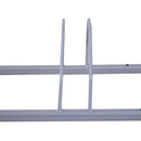 Rastrelliera Portabici 5 Posti in Acciaio 140,5x30x21,5 cm  Argento