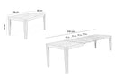 Tavolo Allungabile 156/316x90x76 cm in Melaminico Big Bianco