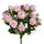Set 2 Bouquet Artificiali Rose Boccio/Hiperycum per 13 Fiori Rosa