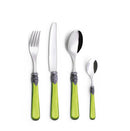 Servizio Set di Posate 24 pezzi in Acciaio Inox Eme Napoleon Perlato Verde 69
