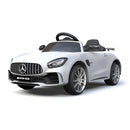Auto Macchina Elettrica per Bambini 12V con Licenza Mercedes GTR AMG Bianca