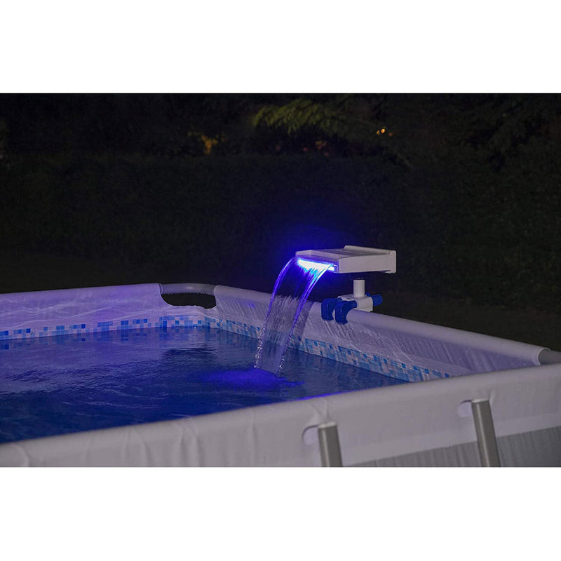 Cascata di Acqua con Luci a LED Rilassante per Piscina Bestway Flowclear 58619