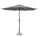 Ombrellone da Giardino 8 Stecche Ø300x242h cm Telo in Poliestere Kalife Grigio Scuro