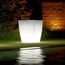 Vaso Luminoso da Giardino a LED 40x40x57 cm in Resina 5W Jasmine Multicolore