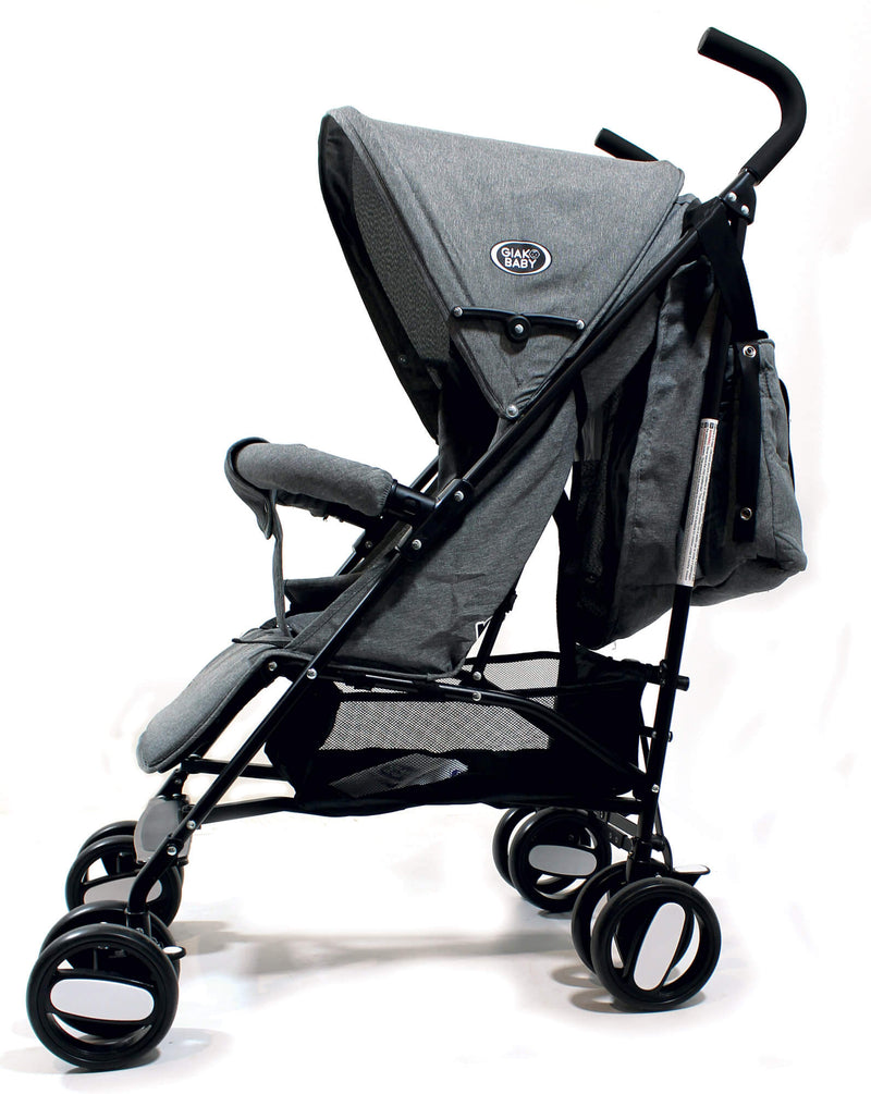 Passeggino Gemello CHIC 4 BABY Duo - Grigio Jeans Con Borsa E Parapioggia - Foto 3