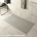 Piatto Doccia in Pietra  Pedrinelli Ardesia Stone Side Grigio Varie Misure
