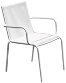 Sedia da Giardino in Ferro con Filo Bianco Vorghini Spaghetti Bianca