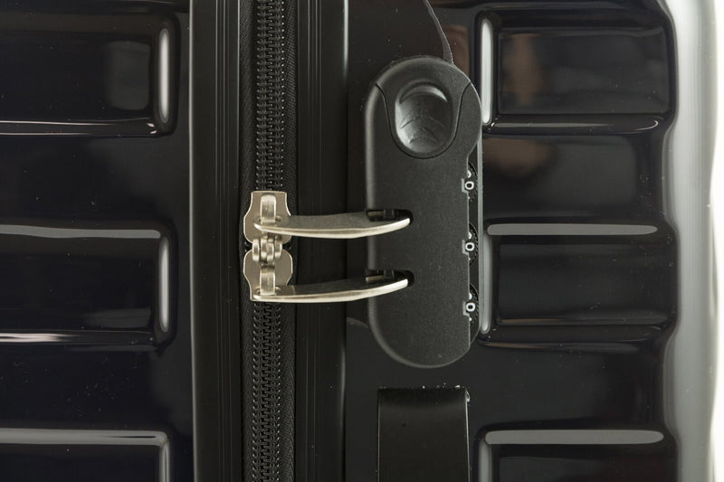 Set 2 Valigie Trolley Rigide in Policarbonato 4 Ruote TSA Soriani Blu Scuro