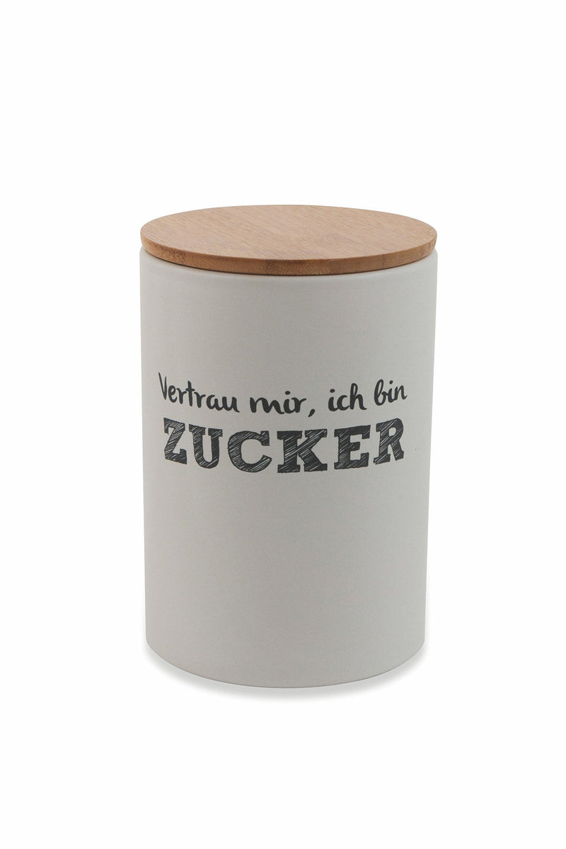 Set 3 Barattoli Sale Zucchero e Caffè 700 ml in Dolomite Coperchio in Bamboo VdE Tivoli 1996