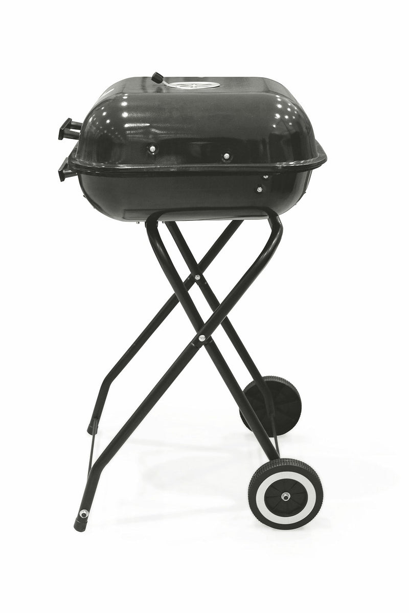 Barbecue a Carbone Carbonella Quadrato 46x46 cm Soriani Nero