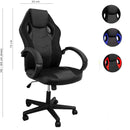 Sedia da Gaming Ergonomica 59x110/120x65 cm in Similpelle Nero/Rosso