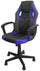 Sedia da Gaming 54x62x104/112 cm in Similpelle Nera e Blu