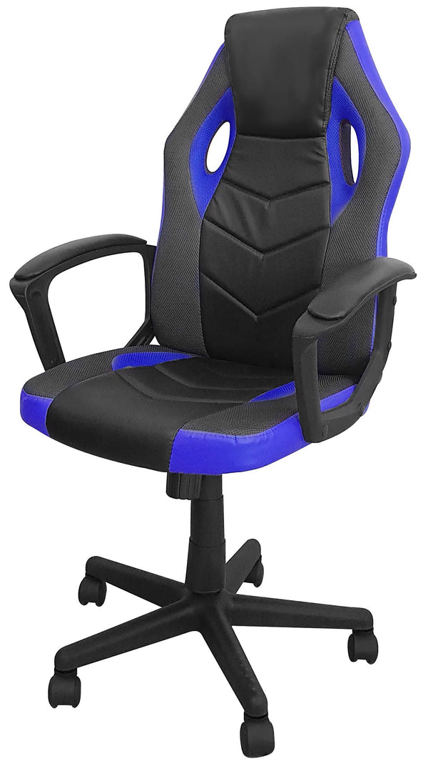 online Sedia da Gaming 54x62x104/112 cm in Similpelle Nera e Blu