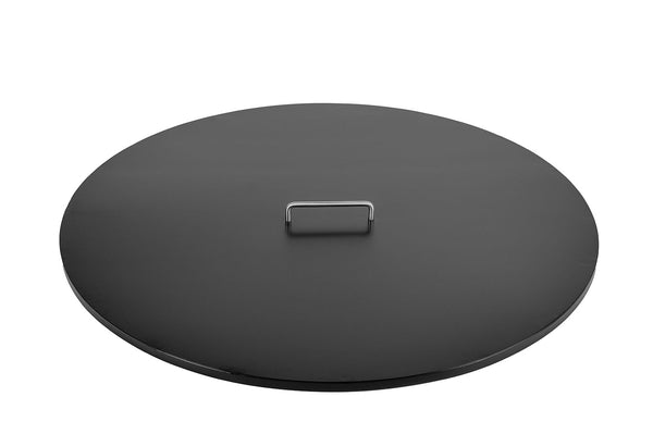 Coperchio per Barbecue a Legna Ø80x5 cm in Acciaio Nero Alta Temperatura sconto