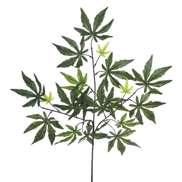 prezzo Set 12 Rami di Acero Artificiale Altezza 62 cm Verde