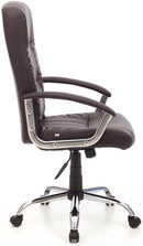 Poltrona da Ufficio Presidenziale in Similpelle Leader Marrone