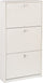Scarpiera 3 Ante 63x117x18 cm Bianco Fiammato