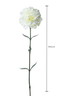 Set 12 Fiori Artificiali di Garofano H 67 cm