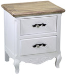 Mobiletto 2 Cassetti in Legno Country