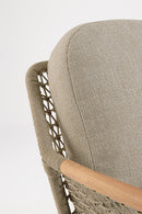 Poltrona da Giardino con Cuscini 75x98x85h cm in Alluminio e PP Eulero Antracite  