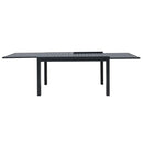 Tavolo da Giardino Allungabile 134/268x90xH75 cm in alluminio Lipari grigio