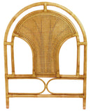 Testiera Letto Singolo in Rattan 88x116cm Miele