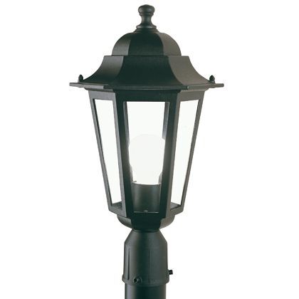 online Lampada Testa Palo Diametro 60Mm Colore Nero da Esterno Linea Esagonale Sovil