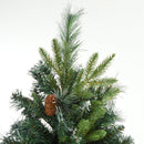 Albero di Natale Artificiale Innevato 180 cm 1077 Rami con Pigne  Pino Verde