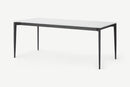 Tavolo Allungabile 190/270x90x76 cm in Vetro Phoenix Bianco
