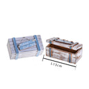 Set 4 Scatole Decori Marine H 6 cm