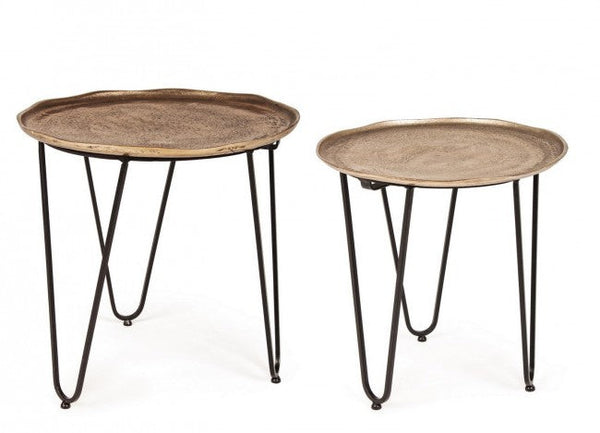 acquista Set 2 Tavolini Rotondi Amira