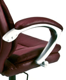 Sedia Poltrona Presidenziale da Ufficio in Similpelle Bozzini Roger Bordeaux